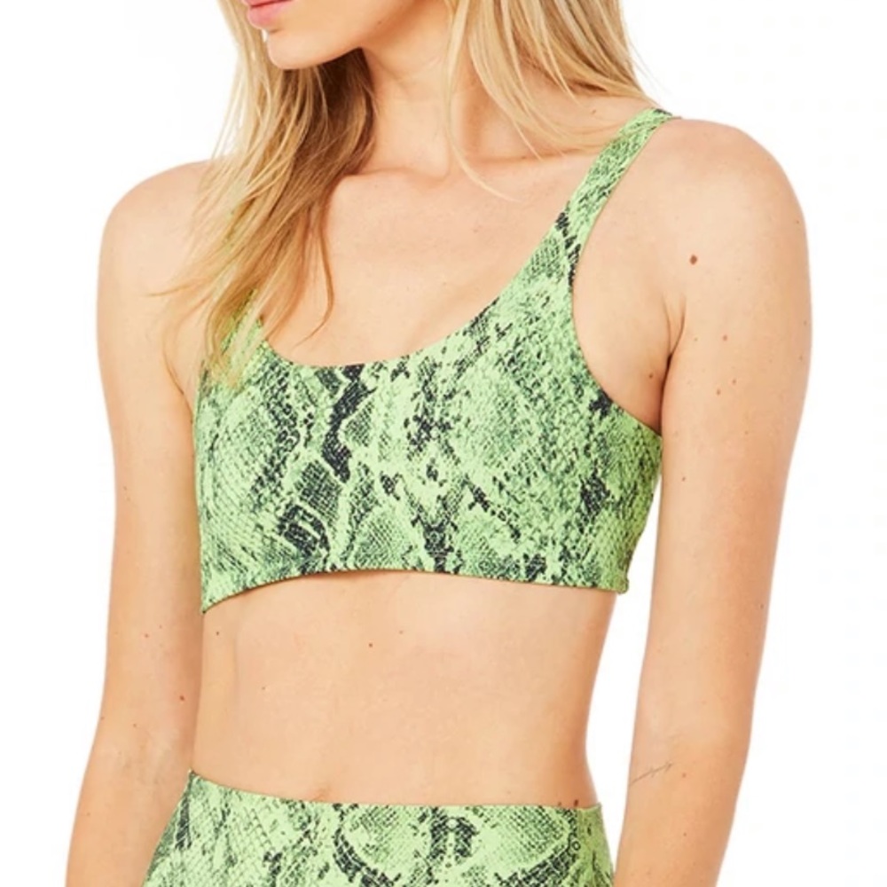 All Yoga Vapor Snakeskin Bra